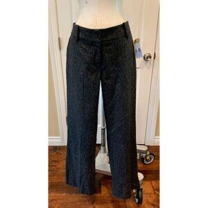 Trina Turk Speckled Gray Wide Leg Wool Blend Dress Pants, Size 6 (US)